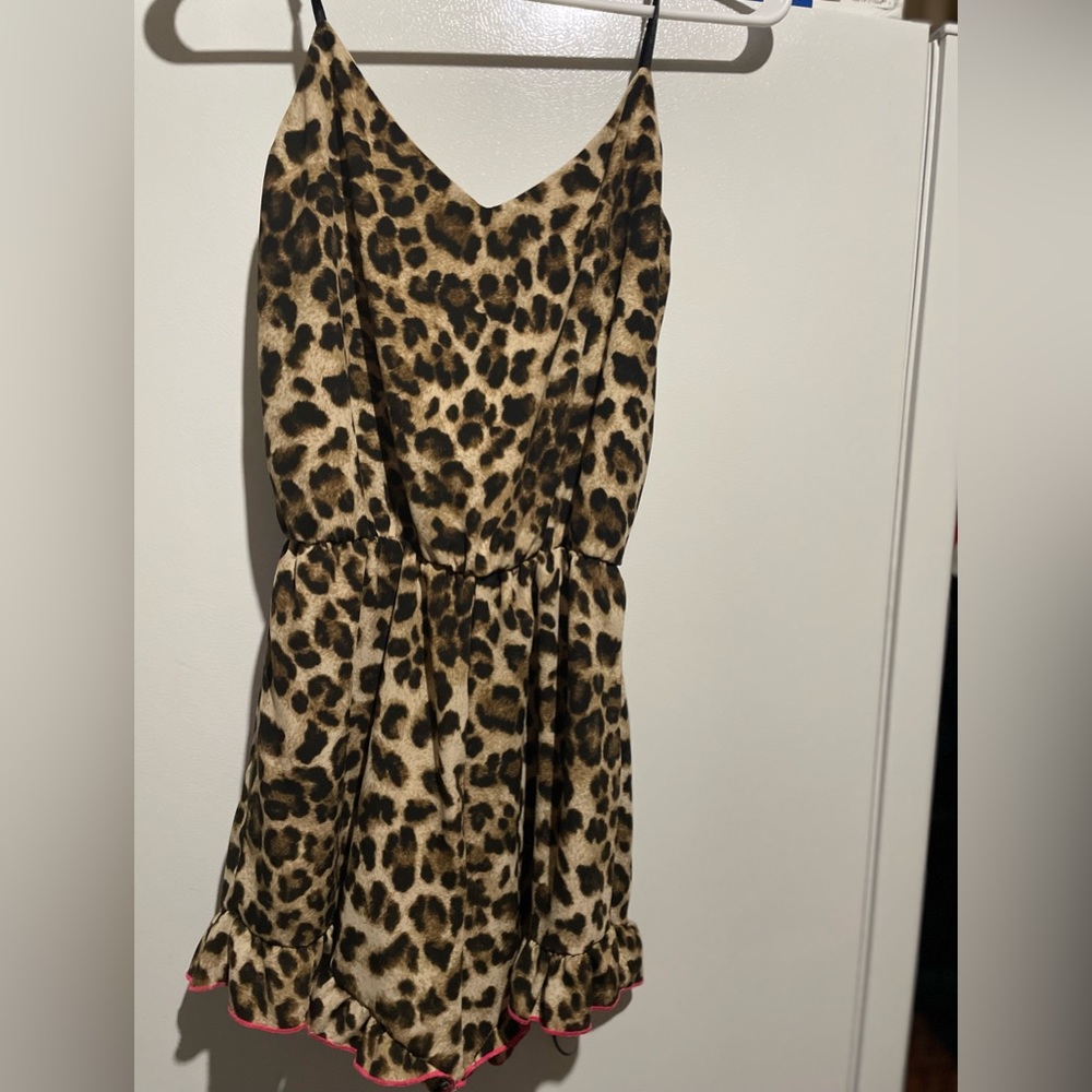 Leopard print romper